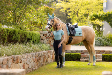 Buy LeMieux Loire Classic Dressage Square Aqua | Online for Equine