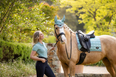 Buy LeMieux Loire Classic Dressage Square Aqua | Online for Equine