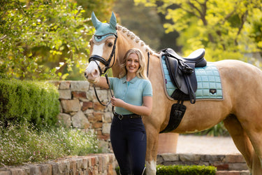 Buy LeMieux Loire Classic Dressage Square Aqua | Online for Equine