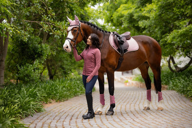 Buy LeMieux Suede Close Contact Square Blossom | Online for Equine