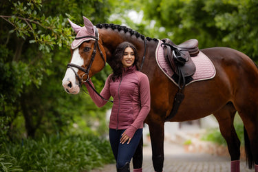 Buy LeMieux Suede Close Contact Square Blossom | Online for Equine