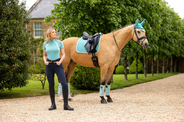 Buy LeMieux Suede Dressage Square Lagoon | Online for Equine