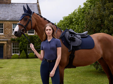 Buy LeMieux Ladies Classique Polo Shirt Dusk Blue | Online for Equine