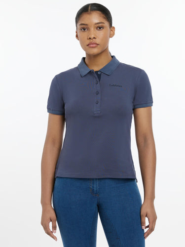 Buy LeMieux Ladies Classique Polo Shirt Dusk Blue | Online for Equine