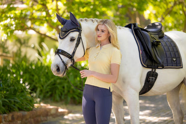 Buy LeMieux Ladies Classique Polo Shirt Mimosa | Online for Equine