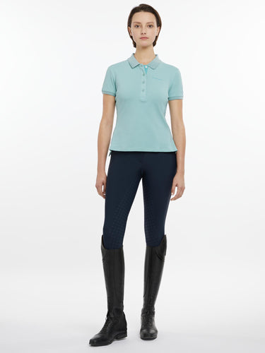 Buy LeMieux Ladies Classique Polo Shirt Aqua | Online for Equine