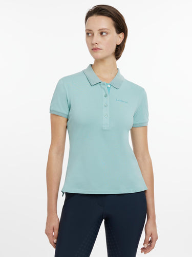 Buy LeMieux Ladies Classique Polo Shirt Aqua | Online for Equine