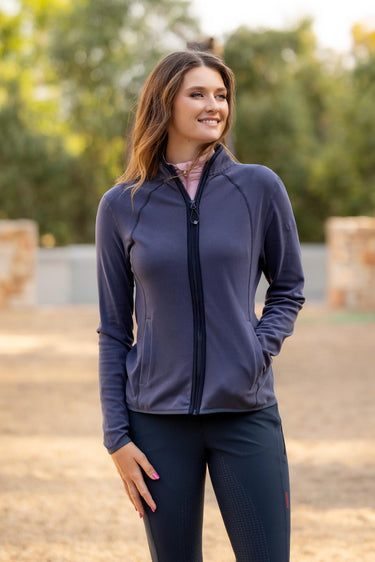 Buy LeMieux Ladies Faye Fleece Zip Through Dusk Blue | Online for Equine