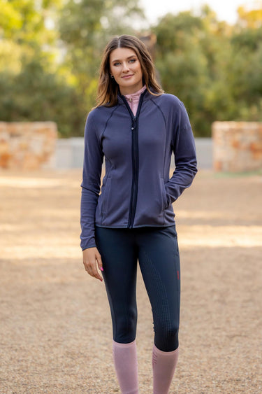 Buy LeMieux Ladies Faye Fleece Zip Through Dusk Blue | Online for Equine