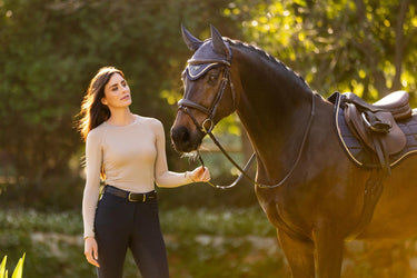 Buy LeMieux Ladies Britney Seamless Long Sleeve Top Almond | Online for Equine