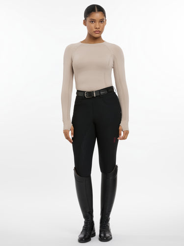 Buy LeMieux Ladies Britney Seamless Long Sleeve Top Almond | Online for Equine