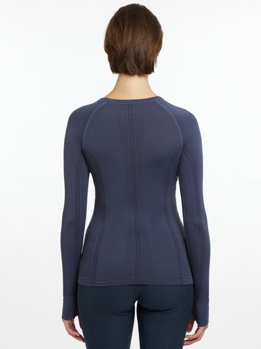 Buy LeMieux Ladies Britney Seamless Long Sleeve Top Dusk Blue | Online for Equine