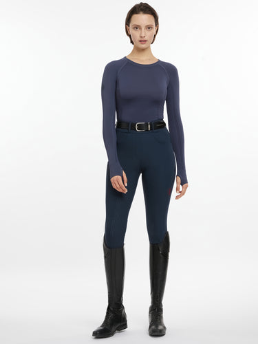 Buy LeMieux Ladies Britney Seamless Long Sleeve Top Dusk Blue | Online for Equine