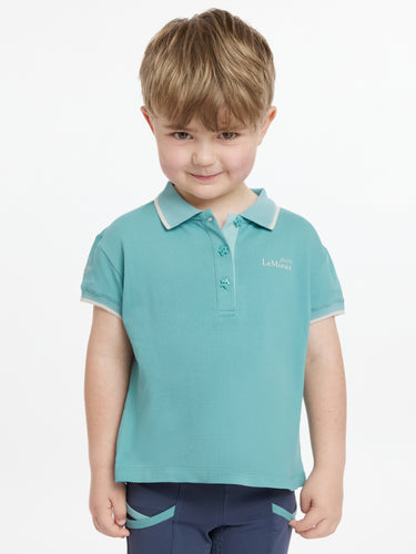 Buy LeMieux Young Rider Mini Polo Shirt Lagoon | Online for Equine