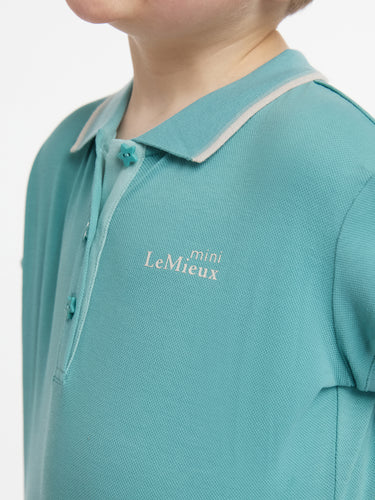 Buy LeMieux Young Rider Mini Polo Shirt Lagoon | Online for Equine