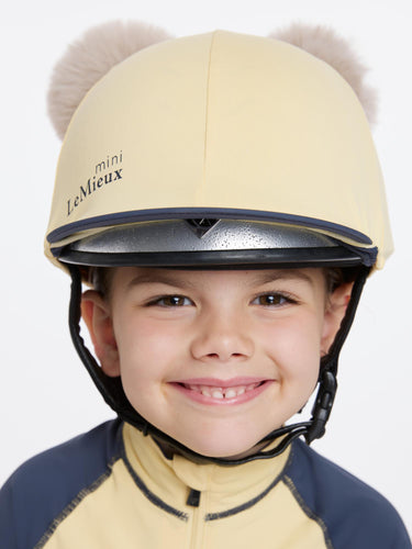 Buy LeMieux Young Rider Mini Double Pom Hat Silk Mimosa | Online for Equine