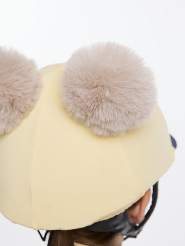 Buy LeMieux Young Rider Mini Double Pom Hat Silk Mimosa | Online for Equine