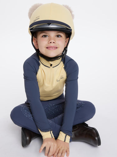 Buy LeMieux Young Rider Mini Double Pom Hat Silk Mimosa | Online for Equine