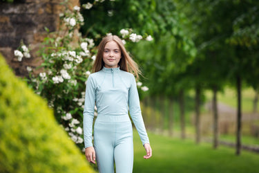 Buy LeMieux Young Rider Lizzie Mesh Legging Aqua | Online for Equine