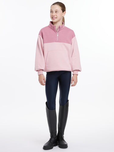 Buy LeMieux Young Rider Kate Quarter Zip Sweat Blossom | Online for Equine