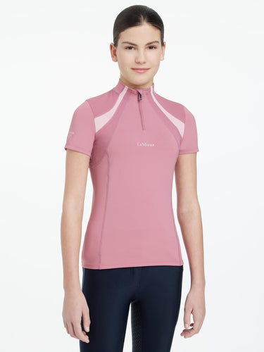 Buy LeMieux Young Rider Short Sleeve Mia Mesh Base Layer Peony | Online for Equine