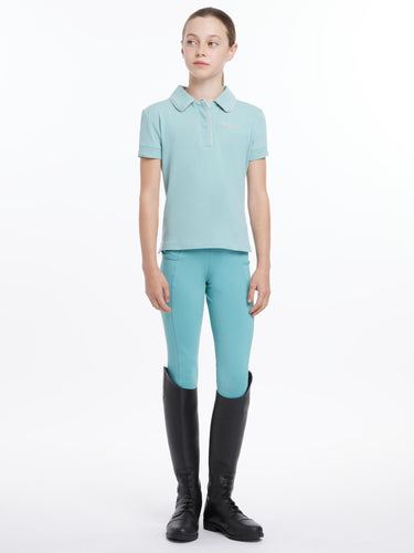 Buy LeMieux Young Rider Polo Shirt Aqua | Online for Equine