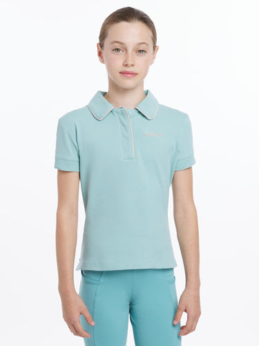 Buy LeMieux Young Rider Polo Shirt Aqua | Online for Equine