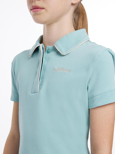 Buy LeMieux Young Rider Polo Shirt Aqua | Online for Equine