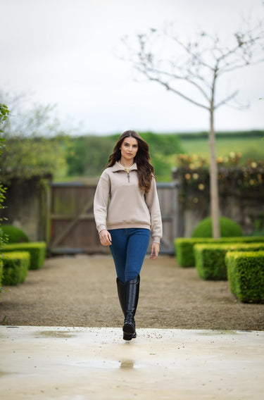 Buy LeMieux Ladies Keira Quarter Neck Sweat Almond | Online for Equine