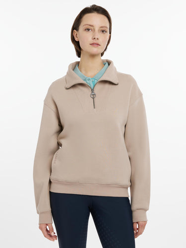 Buy LeMieux Ladies Keira Quarter Neck Sweat Almond | Online for Equine