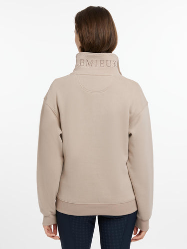 Buy LeMieux Ladies Keira Quarter Neck Sweat Almond | Online for Equine