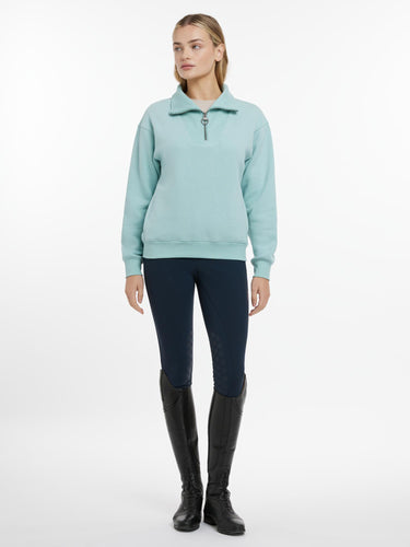 Buy LeMieux Ladies Keira Quarter Neck Sweat Aqua | Online for Equine