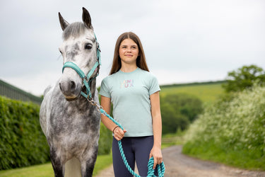 Buy LeMieux Young Rider Arianna T-Shirt Aqua | Online for Equine