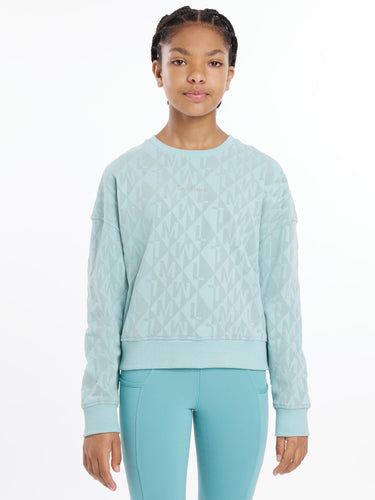 Buy LeMieux Young Rider Clea Crew Sweat Aqua | Online for Equine