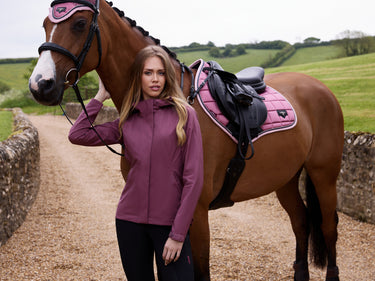 Buy LeMieux Ladies Isla Short Waterproof Jacket Rosewood | Online for Equine