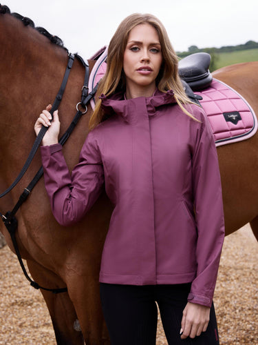 Buy LeMieux Ladies Isla Short Waterproof Jacket Rosewood | Online for Equine