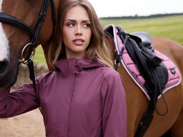 Buy LeMieux Ladies Isla Short Waterproof Jacket Rosewood | Online for Equine