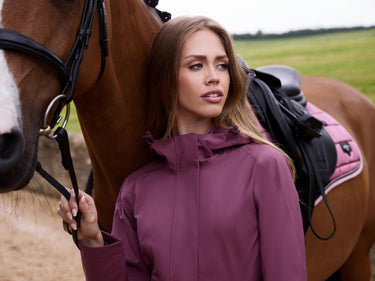 Buy LeMieux Ladies Isla Short Waterproof Jacket Rosewood | Online for Equine