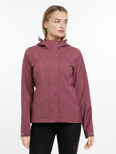 Buy LeMieux Ladies Isla Short Waterproof Jacket Rosewood | Online for Equine