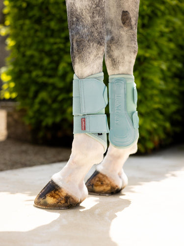 Buy LeMieux Arika Mesh Brushing Boots Aqua | Online for Equine