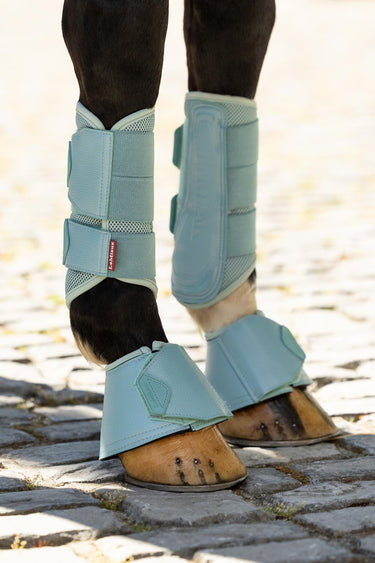 Buy LeMieux Arika Mesh Brushing Boots Aqua | Online for Equine