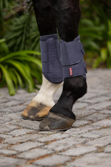 Buy LeMieux Arika Mesh Brushing Boots Dusk Blue | Online for Equine