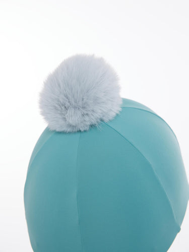 Buy LeMieux Pom Hat Silk Lagoon/Aqua | Online for Equine