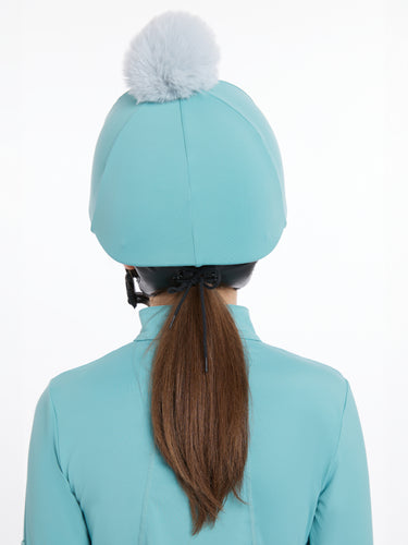 Buy LeMieux Pom Hat Silk Lagoon/Aqua | Online for Equine