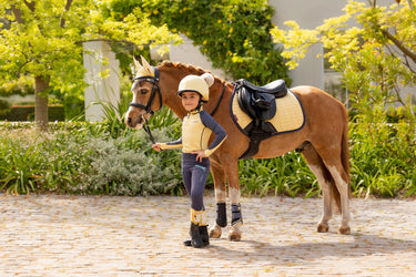 Buy LeMieux Mini Suede Close Contact Square Mimosa | Online for Equine