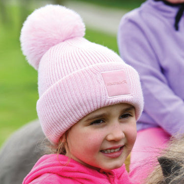 Buy the Equetech Junior Luxe Recycled Pom-Pom Knit Hat | Online for Equine