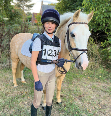 Equetech Black Children's Mini Eventing Cross Country Number Bib