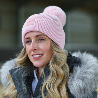 Buy the Equetech Junior Luxe Recycled Pom-Pom Knit Hat | Online for Equine