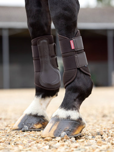 Buy LeMieux ProSport Brown Mesh Brushing Boots | Online for Equine