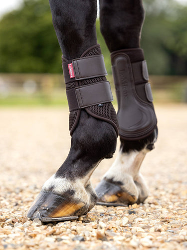 Buy LeMieux ProSport Brown Mesh Brushing Boots | Online for Equine